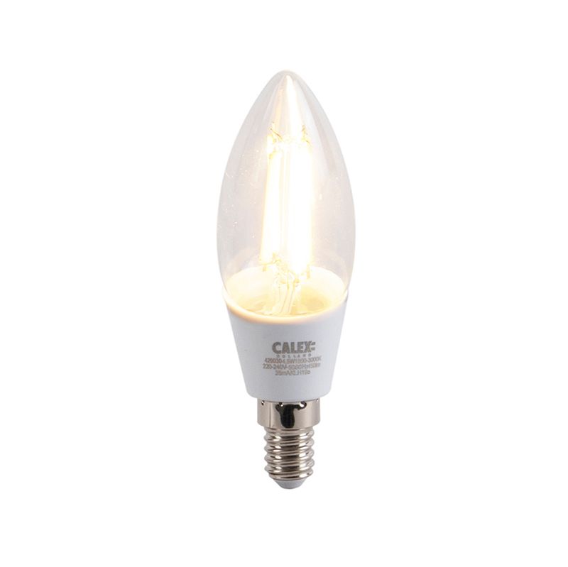 Smart vloerlamp zwart 5-lichts incl. Wifi B35 - Sixties