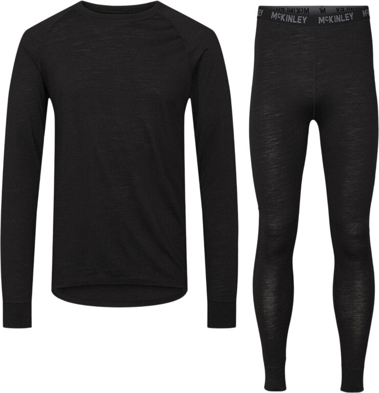 MCKINLEY Merino Uld Mix Skiundertøj Sort