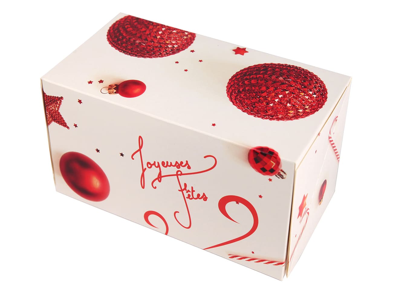 Boîte à bûche (x 25) - Sucre d'orge - 25 x 11 cm