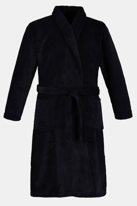 Bademantel, Homewear, Mikrofaser, Bindegürtel, bis 8XL