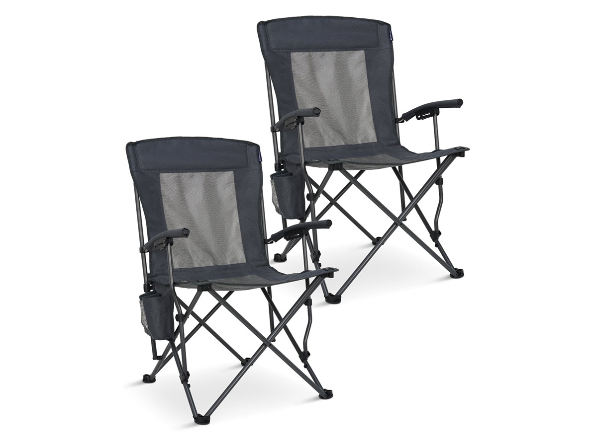 Trvlmore Foldable Air Black vouwstoel - Set van 2
