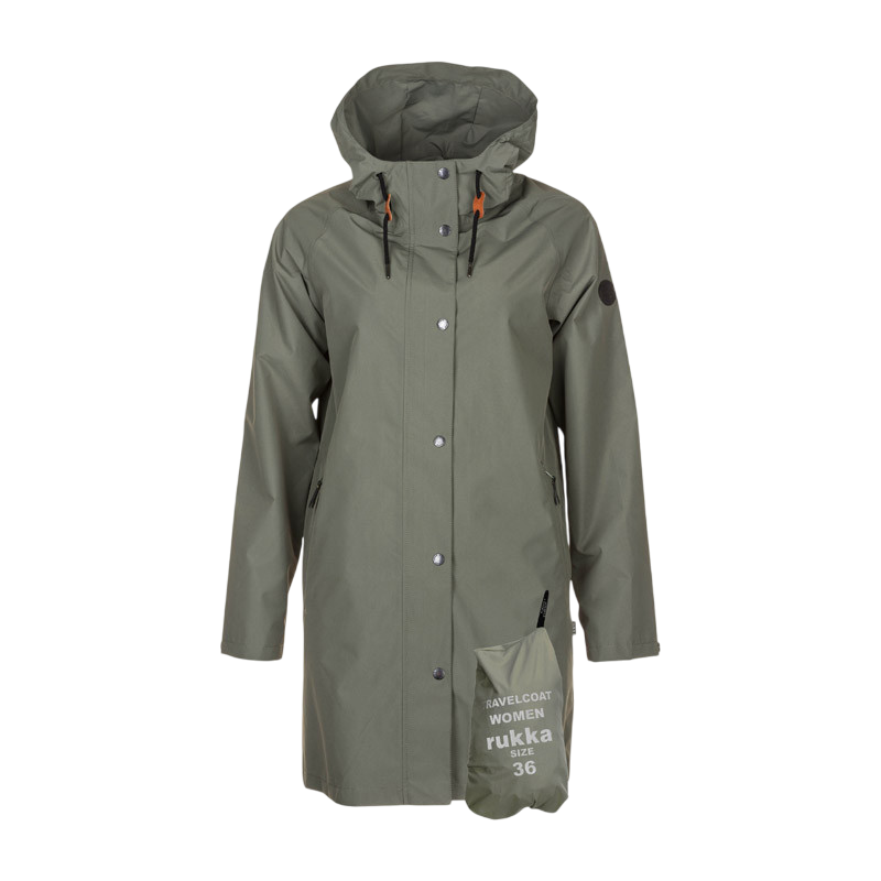 Frauen Regenmantel Travelcoat thyme