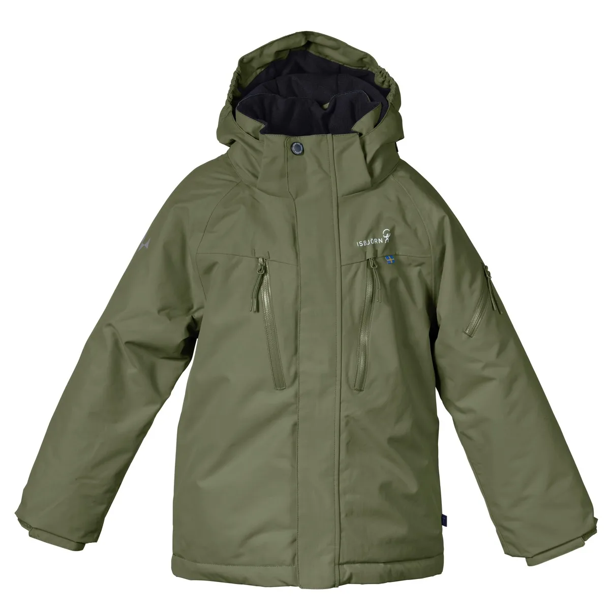 Isbjörn of Sweden Kids' Helicopter Winter Jacket Moss