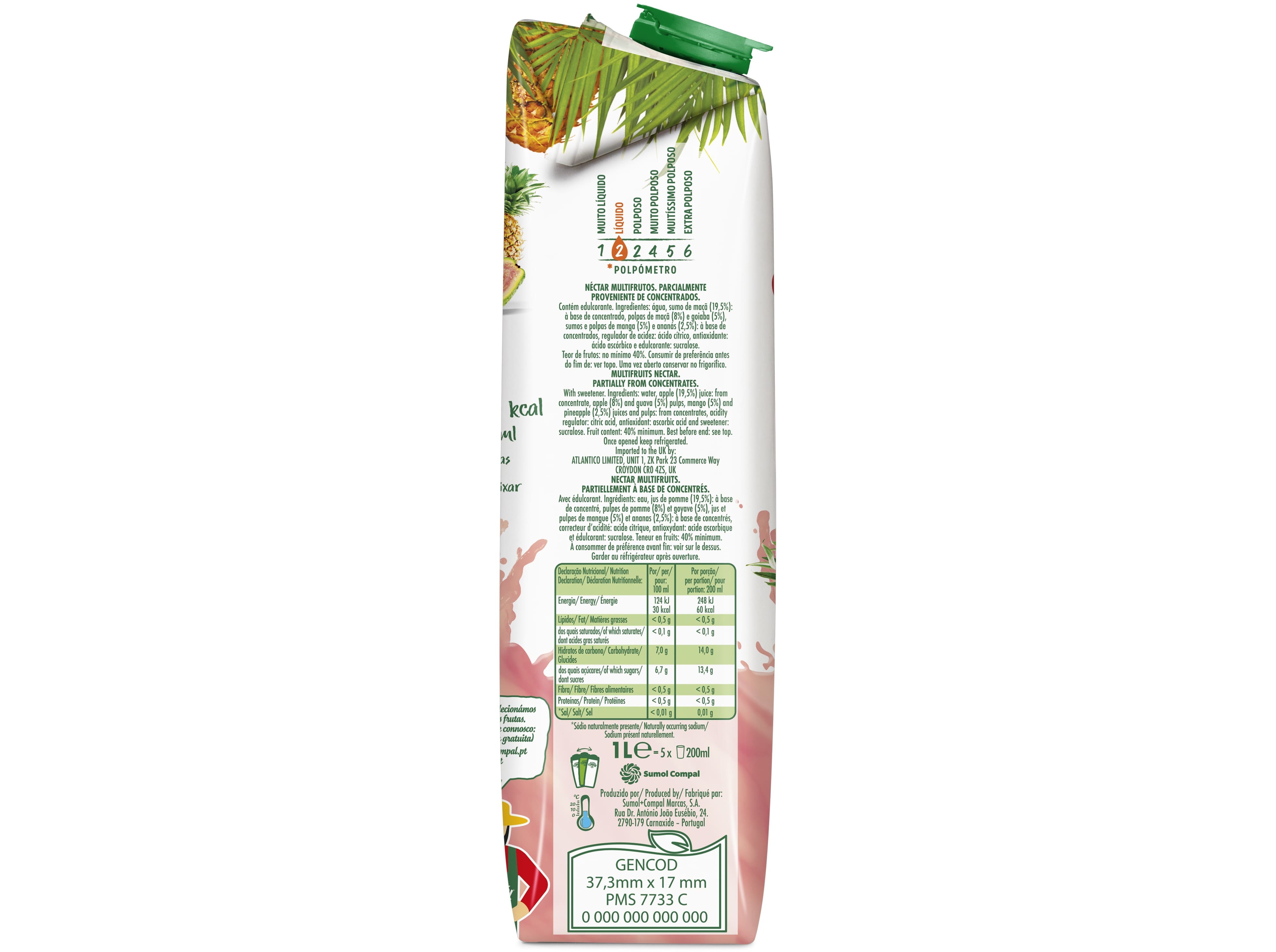 NECTAR COMPAL FAMÍLIA FRUTOS TROPICAIS 1L