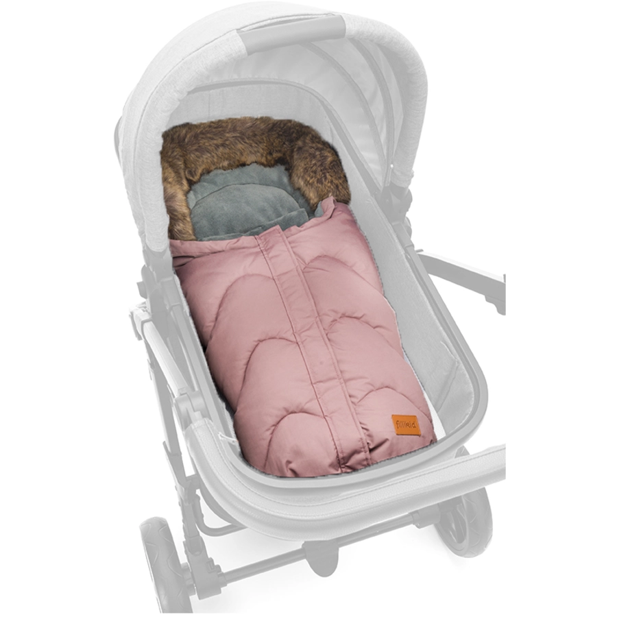 fillikid Winterfußsack Lhotse für Babyschale Altrosa