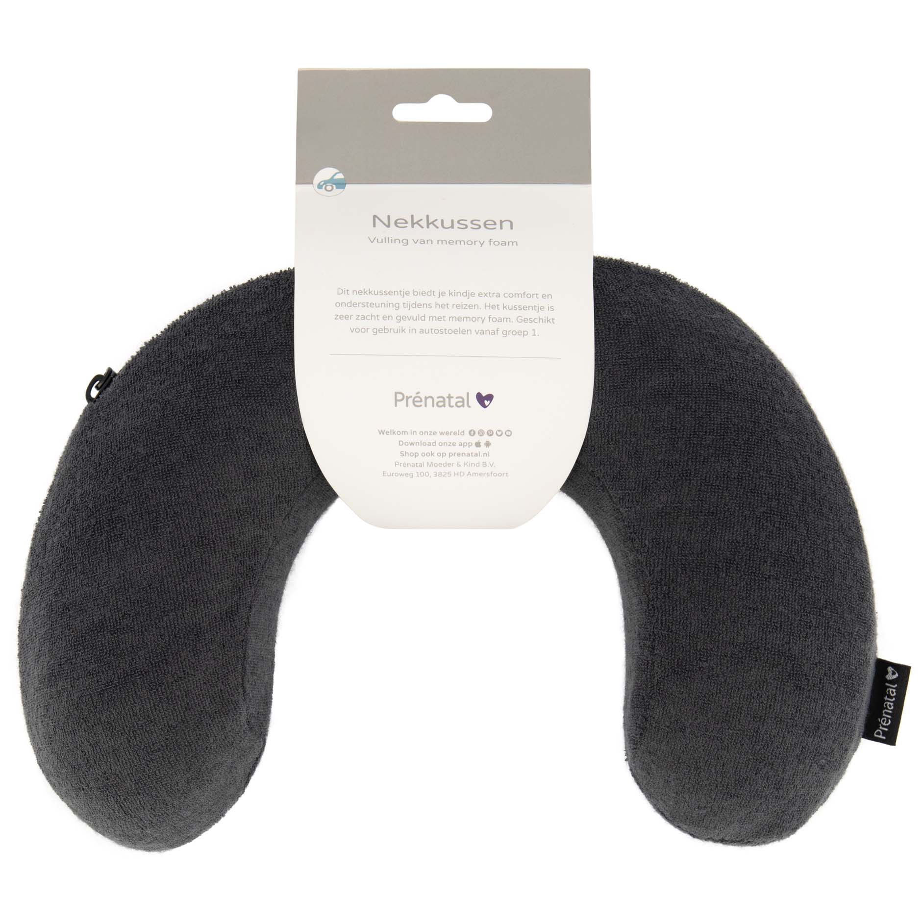 Prénatal nekkussen kind - memory foam Darkgrey