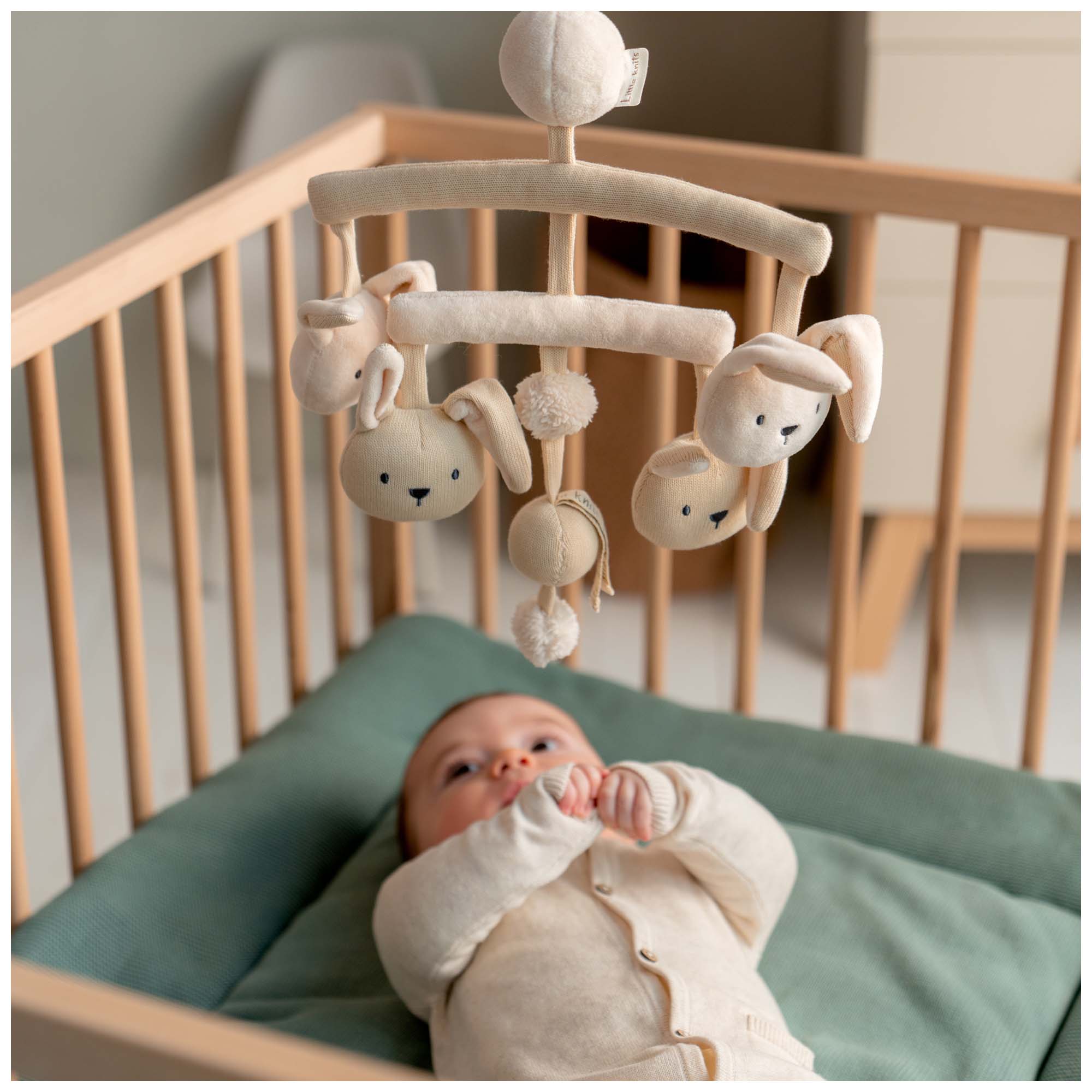 Prénatal boxkleed Little Knits groen