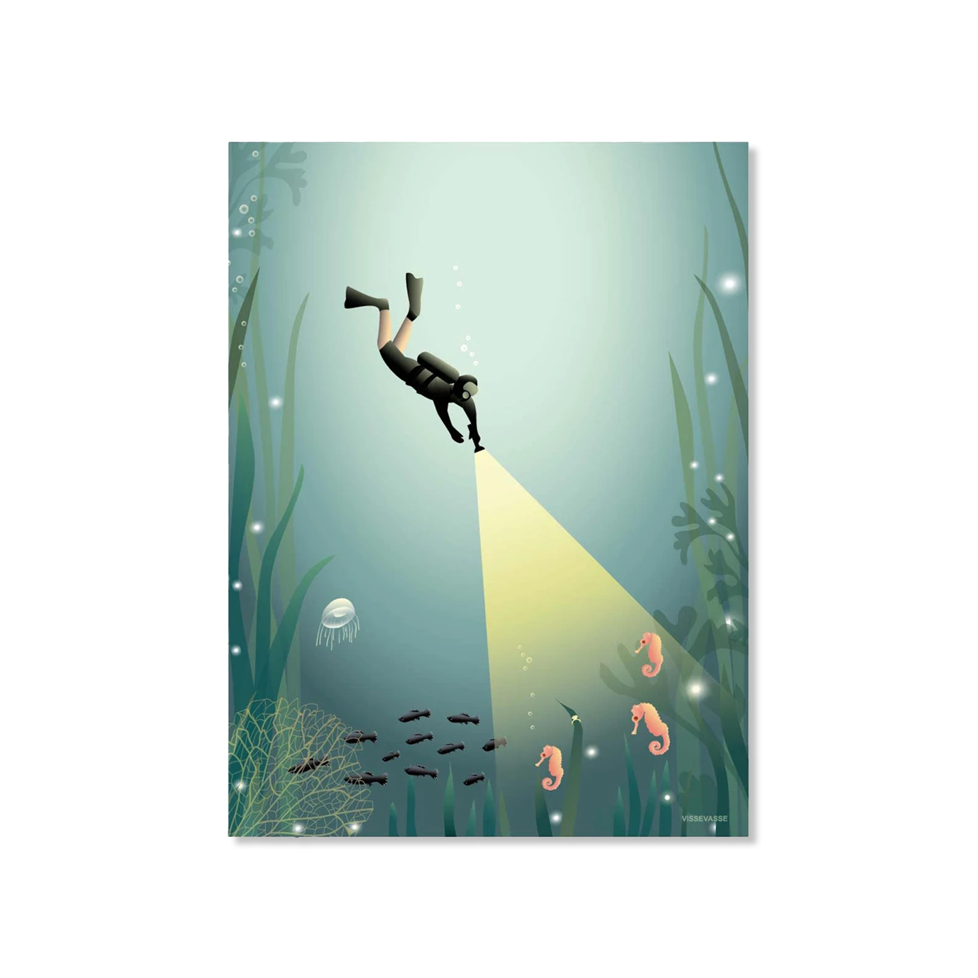 THE DIVER vægdekoration