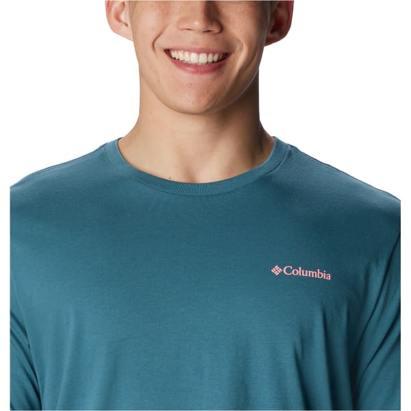 T-shirt COLUMBIA NORTH CASCADES SHORT SLEEVE TEE CLOUDBURST/CSC BOX LOGO GRAPHIC