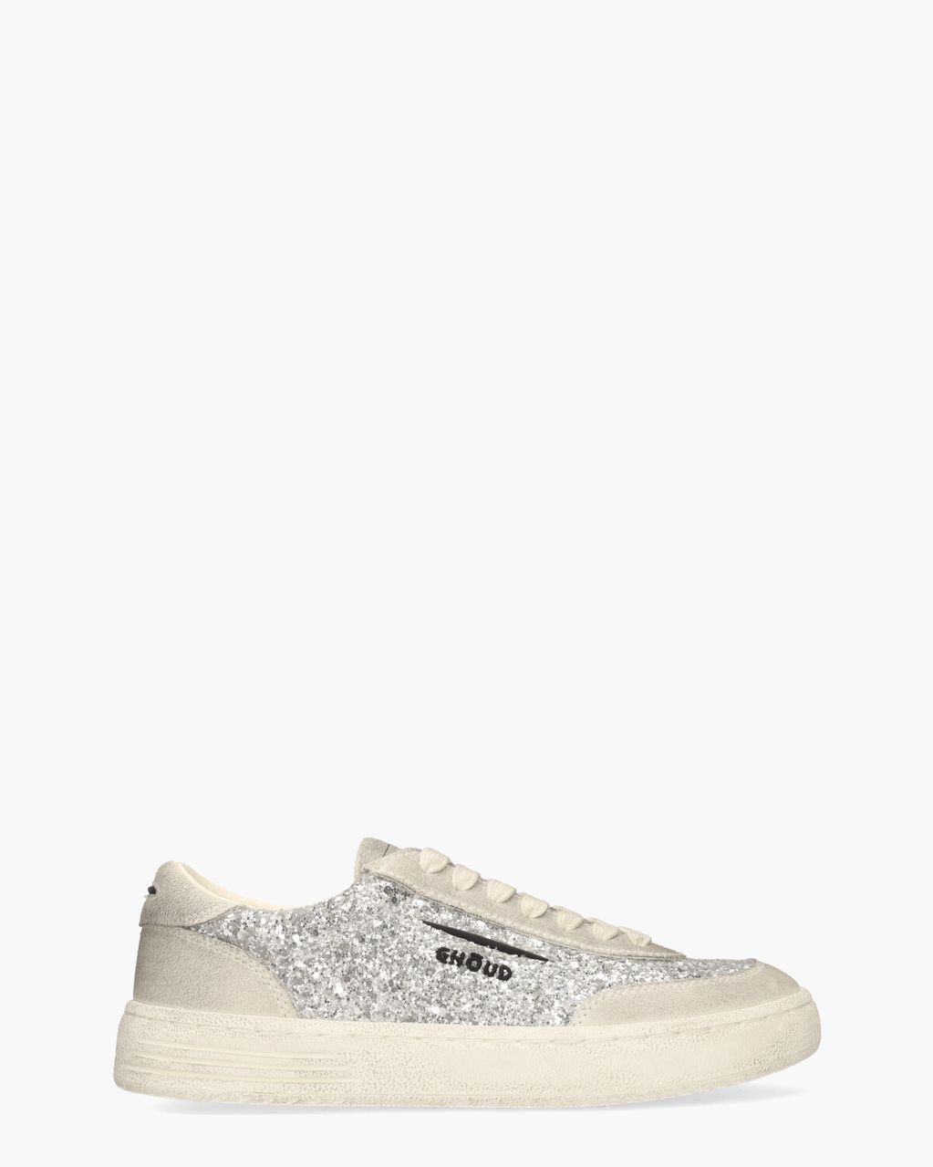Ghoud Lido Low Grijs/Zilver Damessneakers