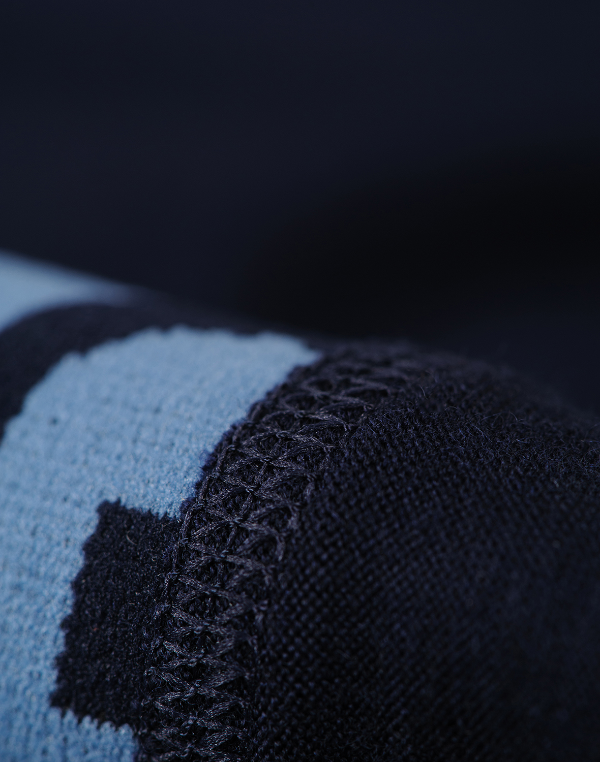Shorts van merinowol voor dames in Marineblauw