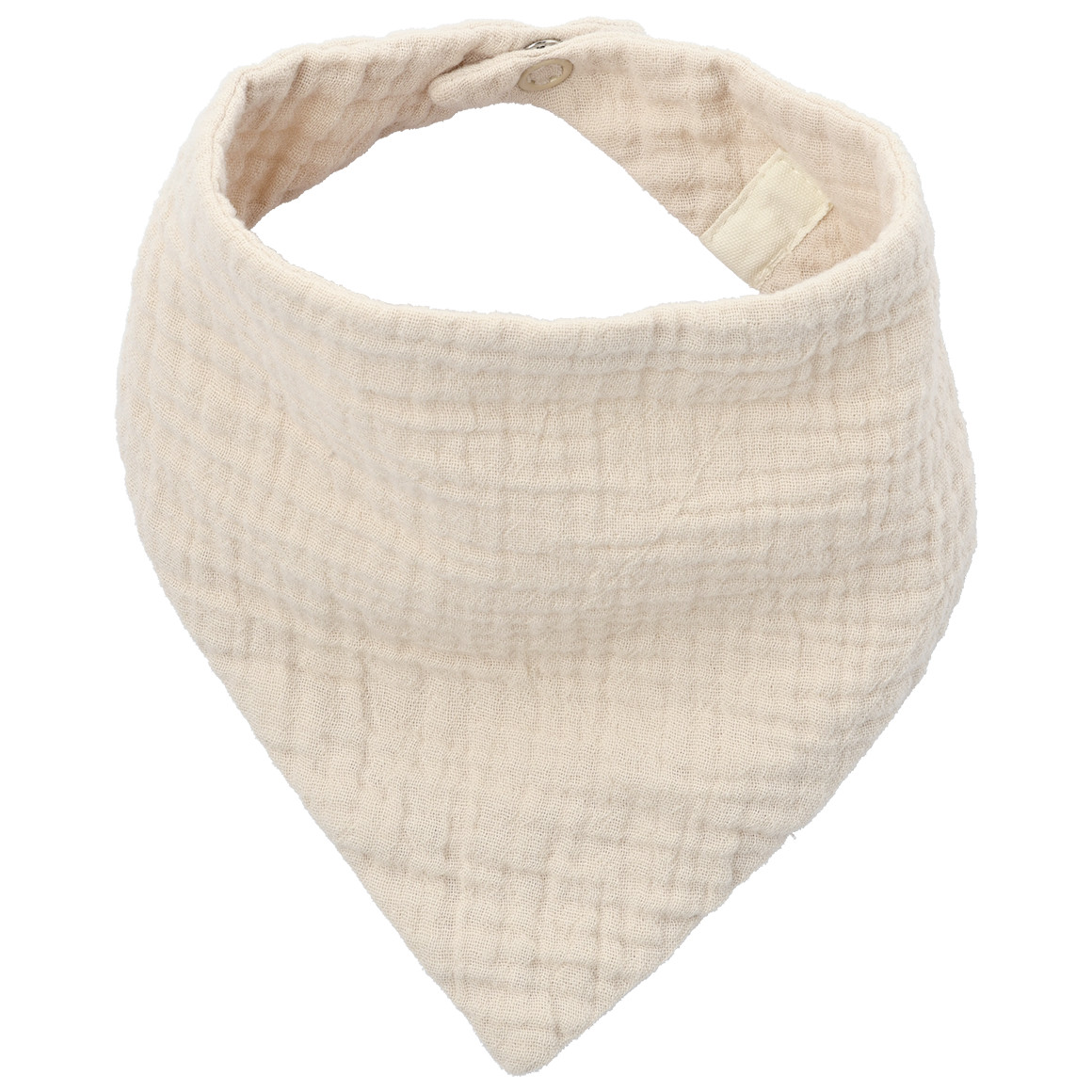 Topomini Pure Collection Baby Musselin-Bandana unifarben hellbeige