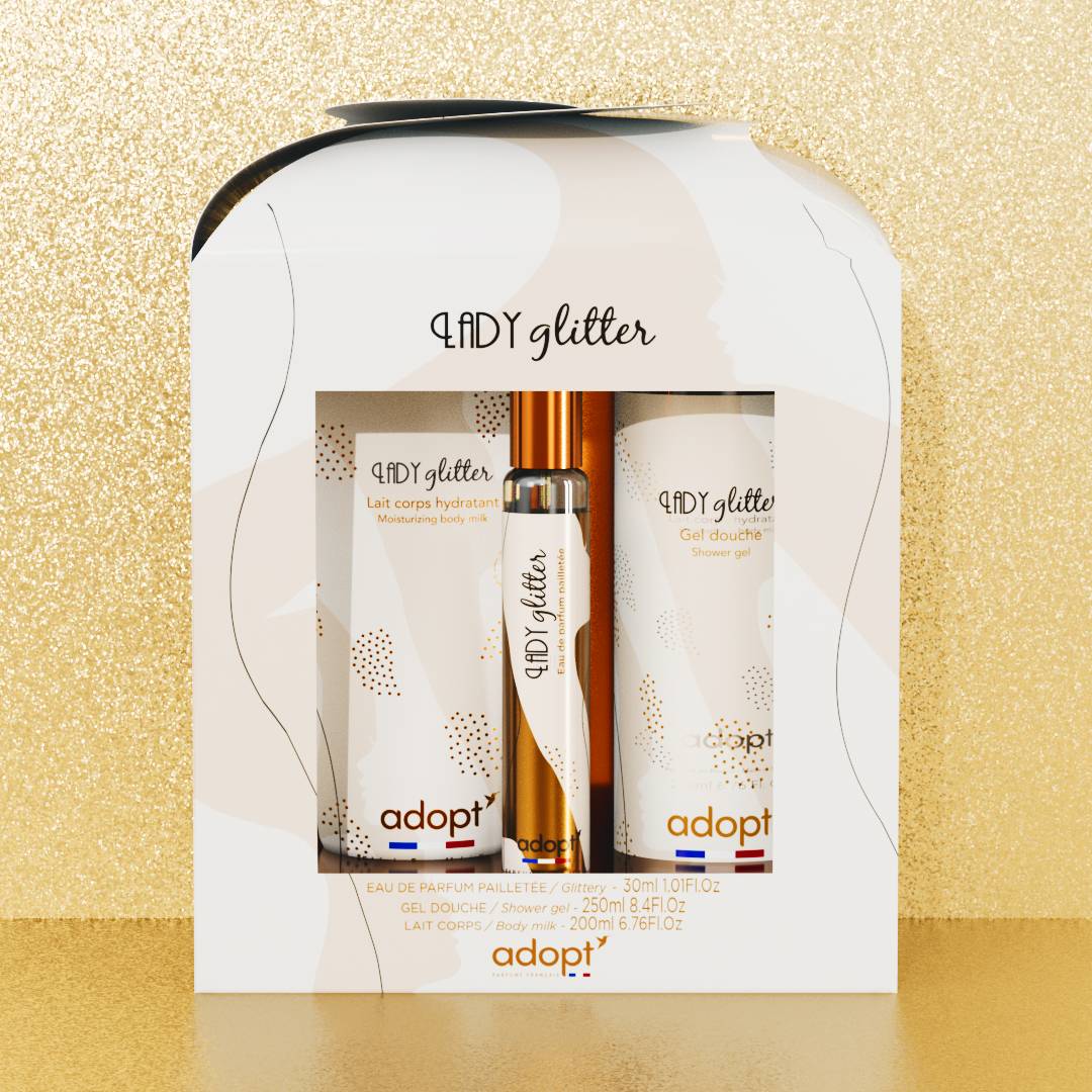 Lady glitter Coffret chalet eau de parfum 30 ml + gel douche + lait corps
