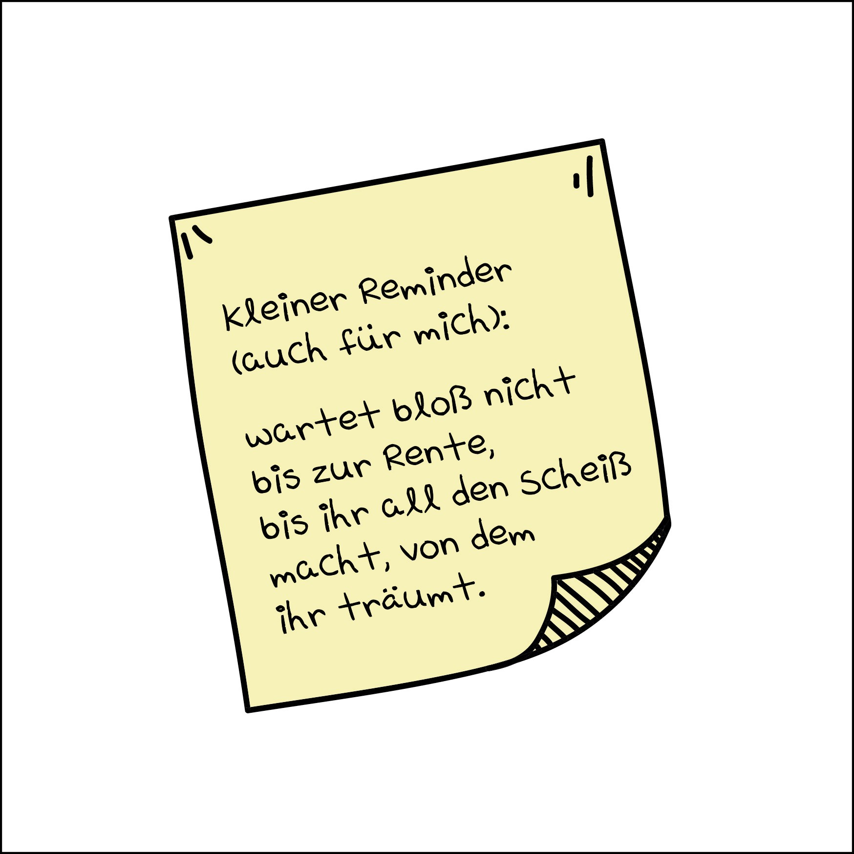 Postkarte 'Kleiner Reminder (auch für mich)' günstig bestellen