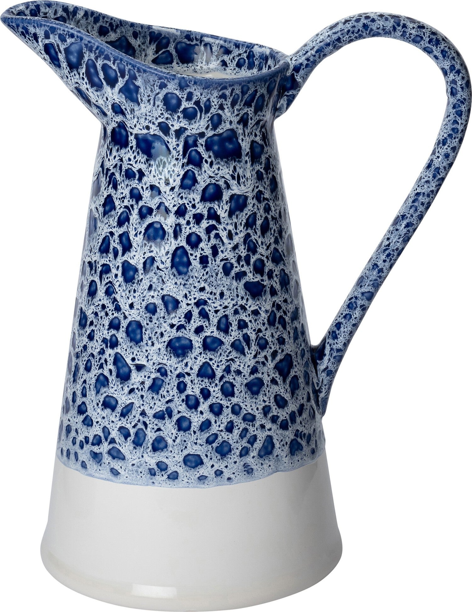 Intratuin kruik Tuva blauw / wit D 17,5 H 32,5