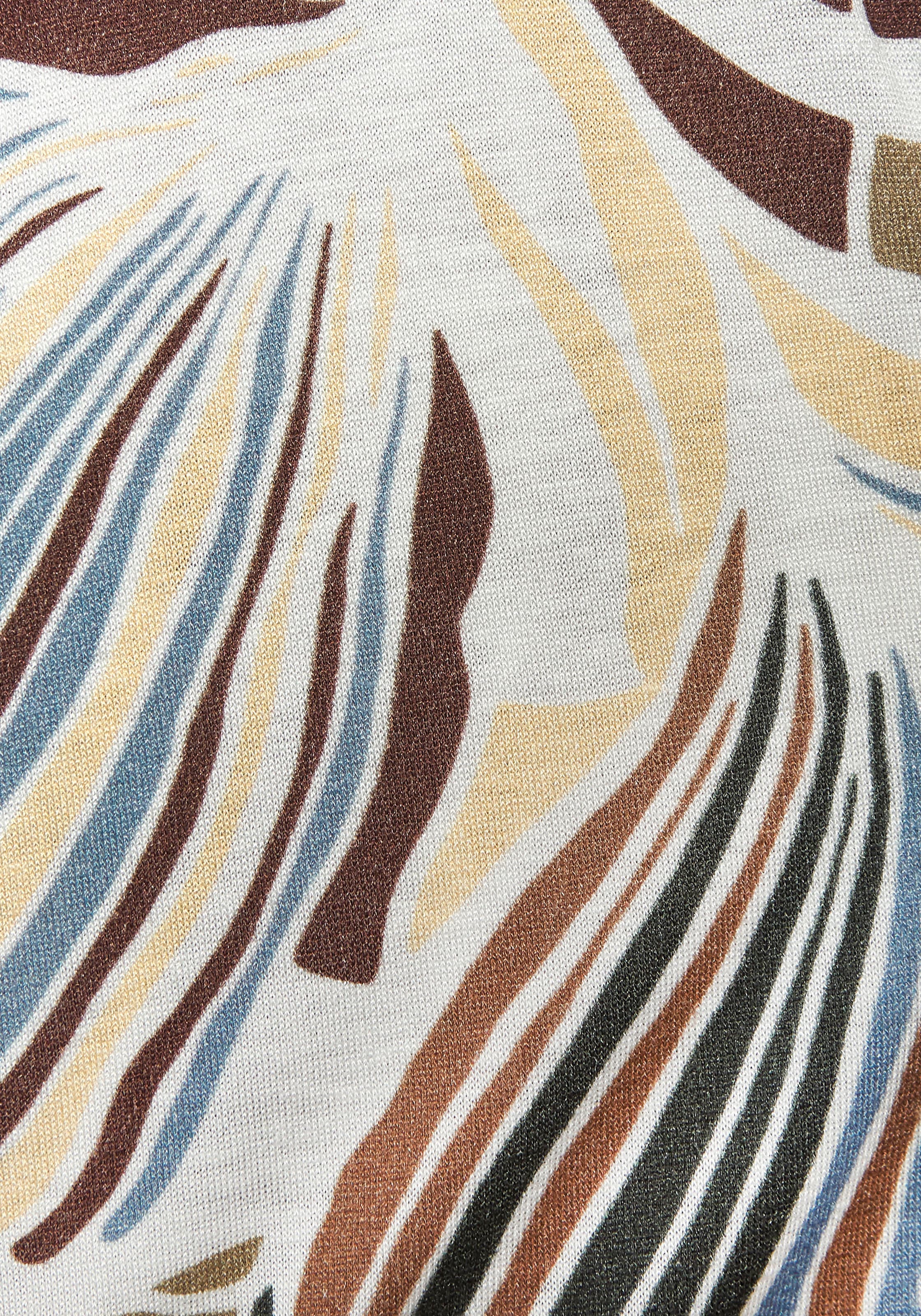 LASCANA Maxikleid , leichtes Sommerkleid mit Alloverprint, fliessendes Strandkleid