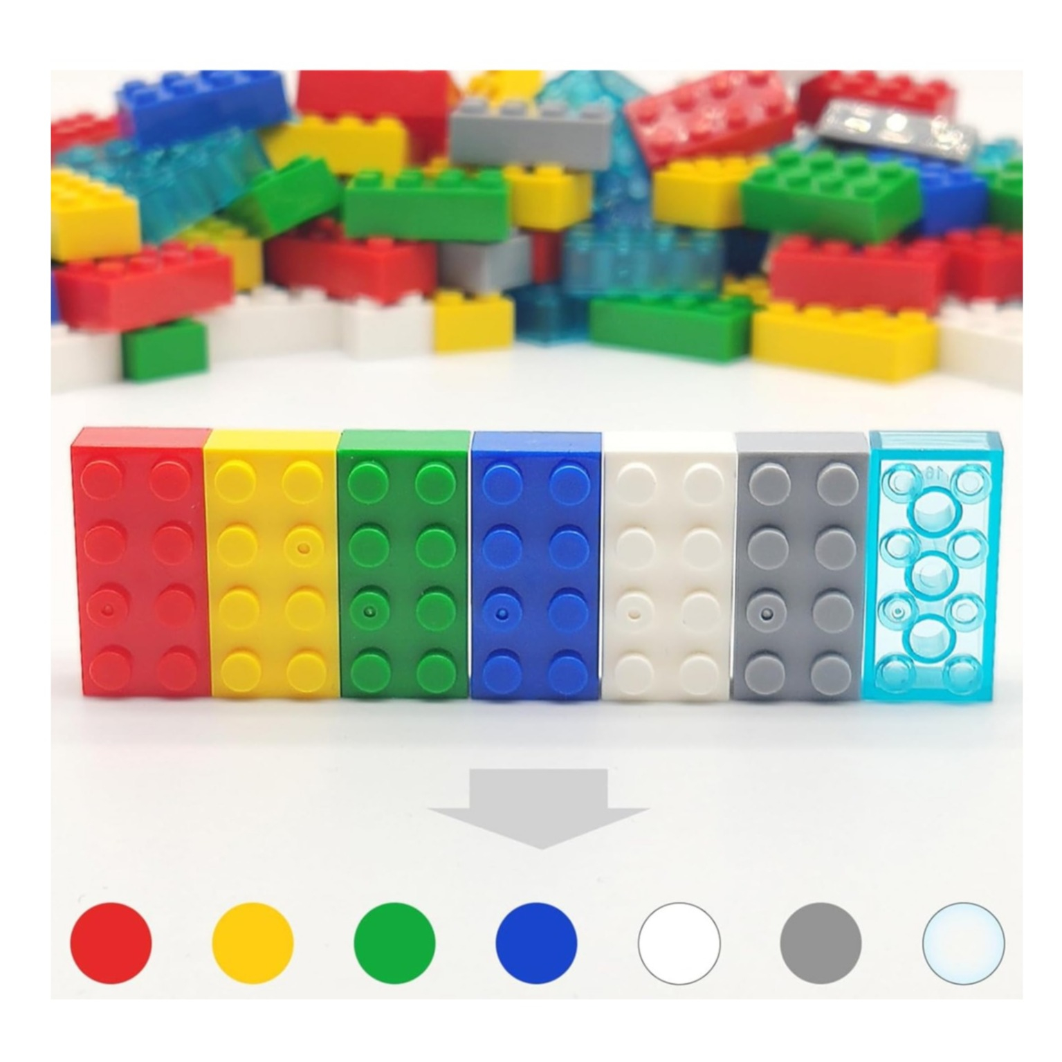 (140er Set) Kunstoff Bausteine Kinder Klemmbausteine Building Spielzeug Bauklötze - Assortiert