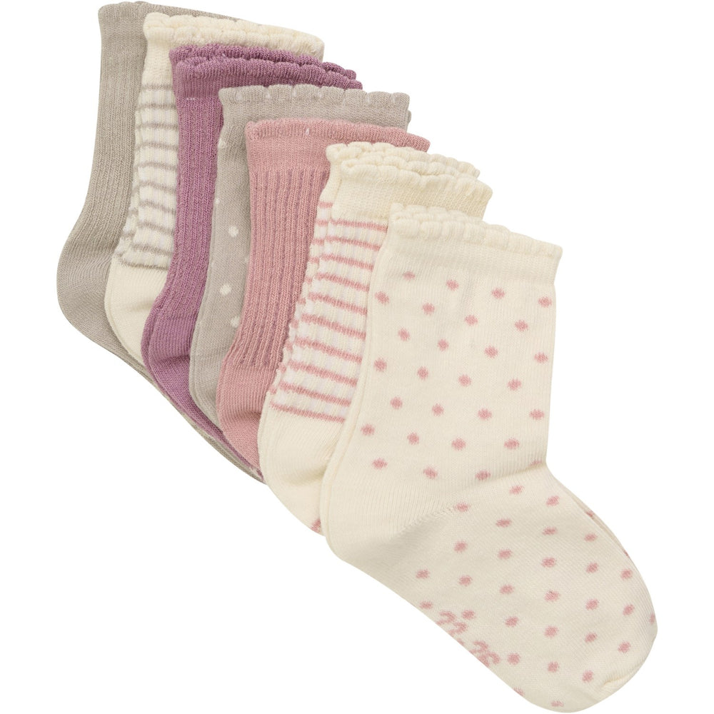 Køb Minymo Ash Rose Strømper Med Mønster 7-Pack