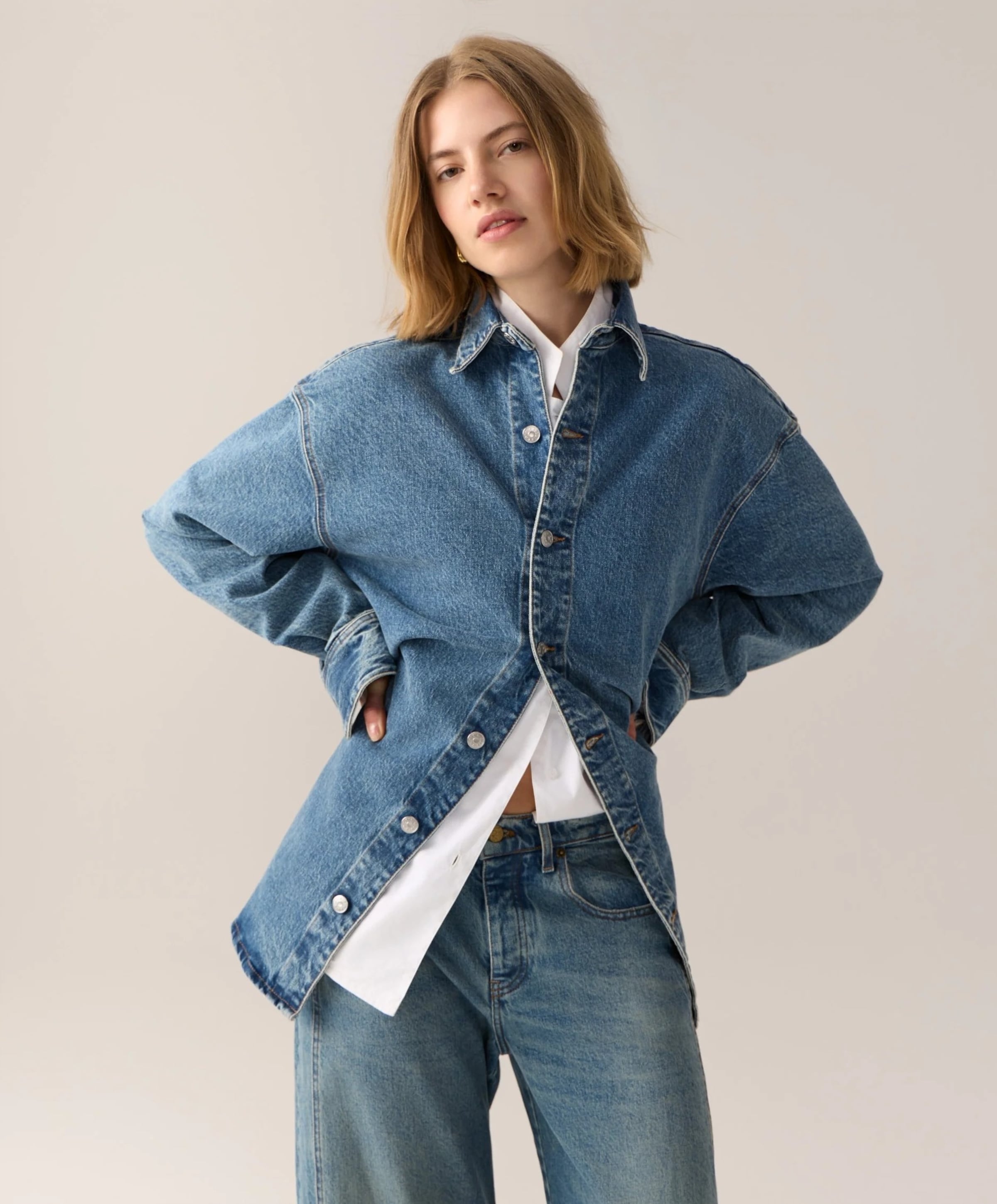 LOIS Dames blouse blauw