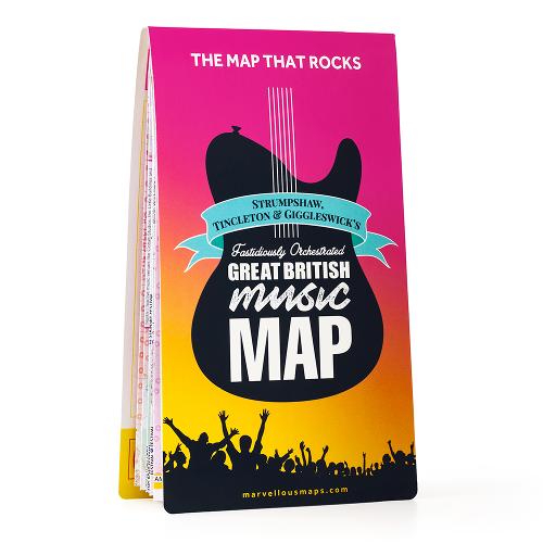 Great British Music Map (Sheet map, folded)