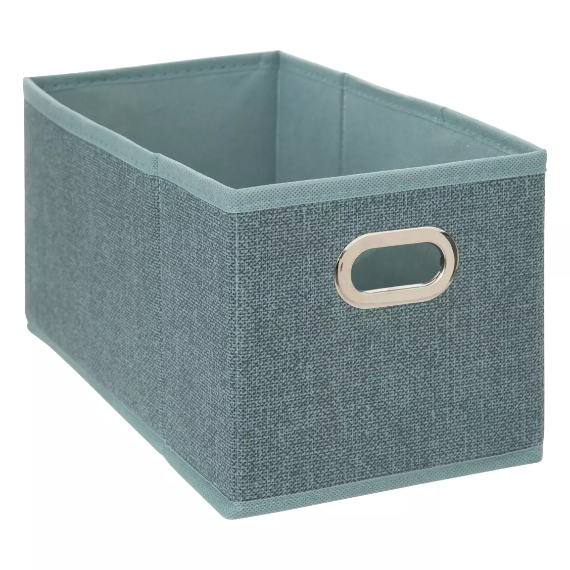 Panier de rangement (15 x 31 cm) Helena Bleu pétrole chiné