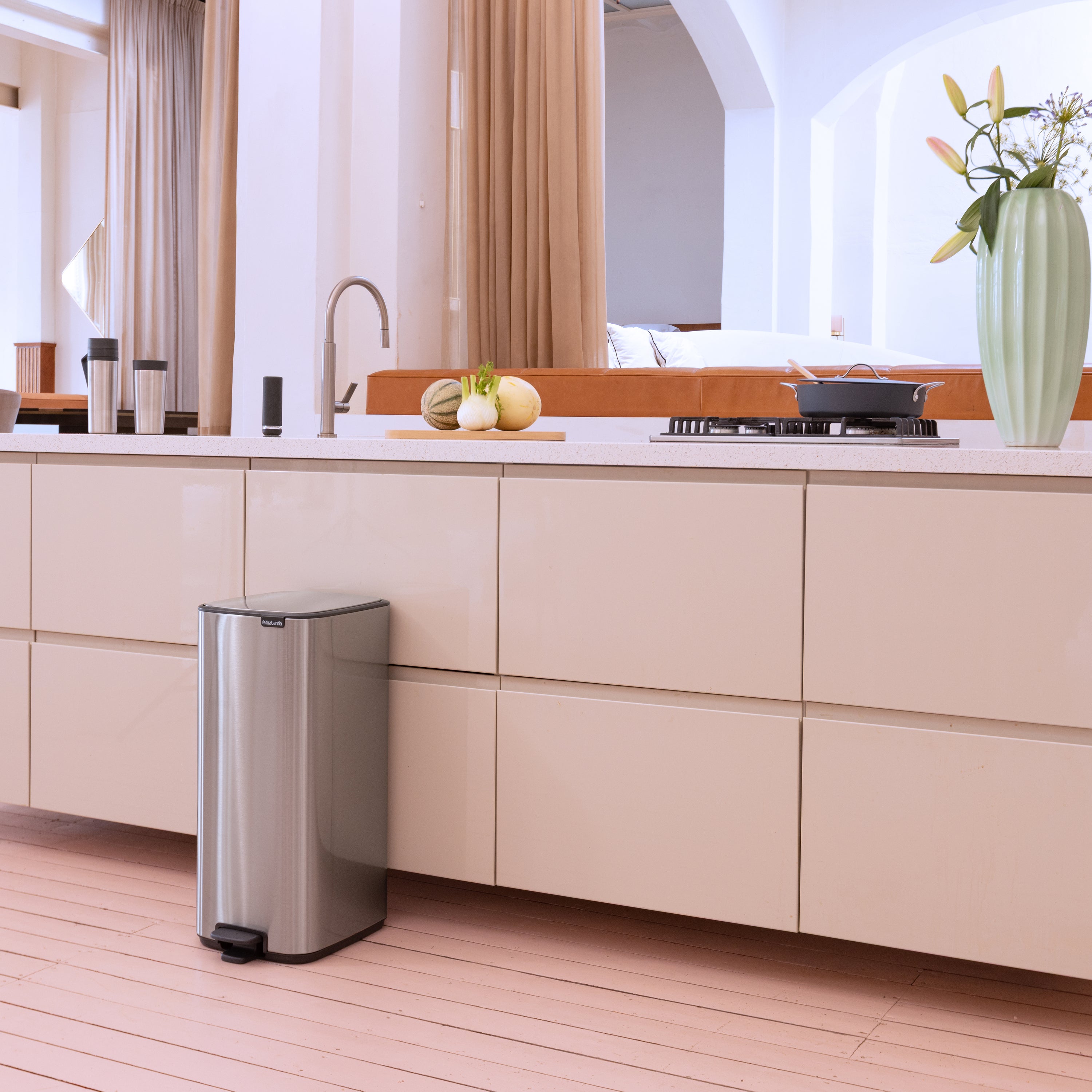 Brabantia Bo Pedaalemmer 30 L - Matt Steel