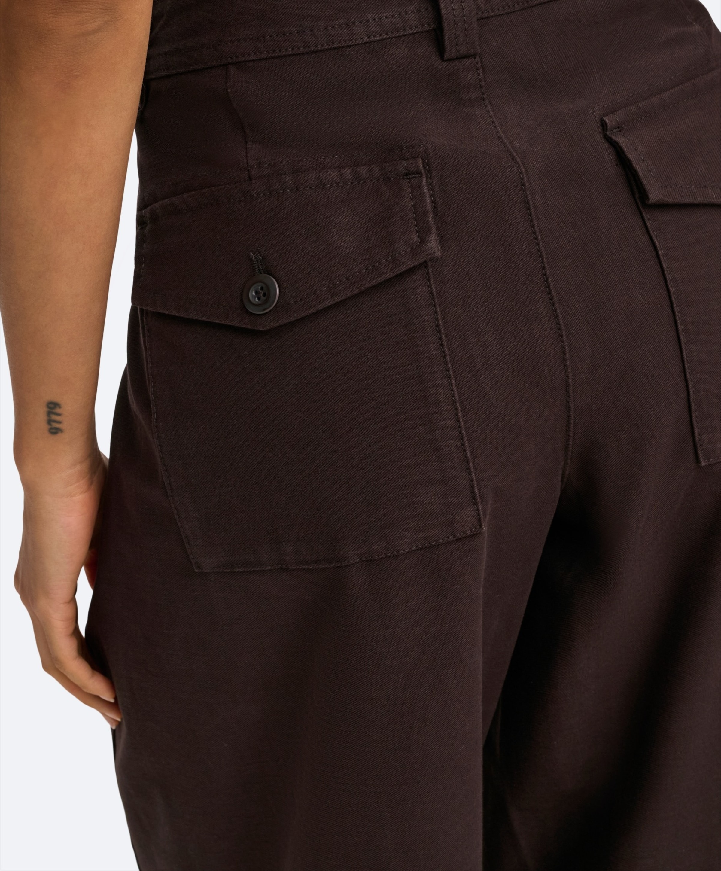 Only ONLCLAIR MW BARREL PANT PNT NOOS dames broek bruin
