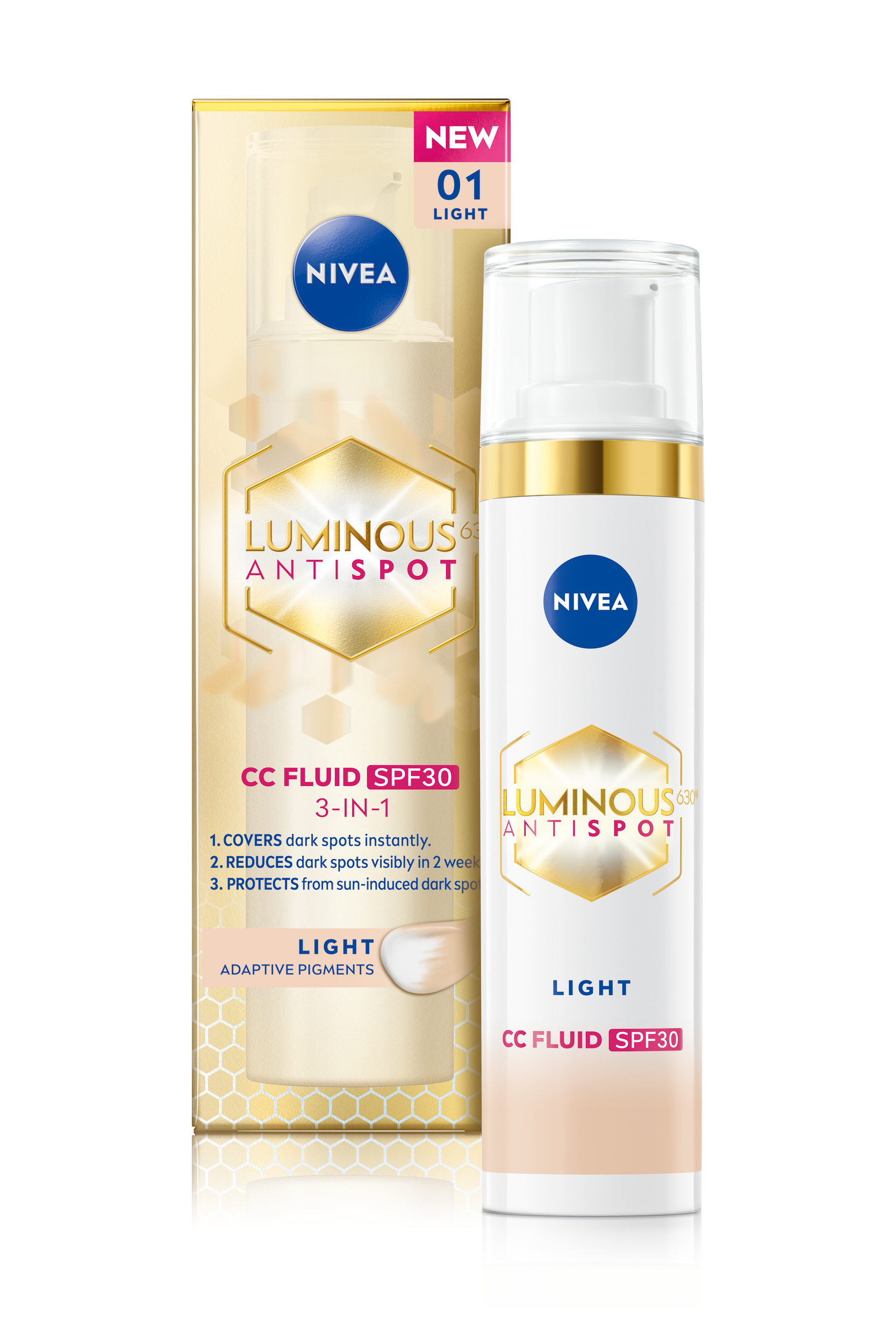 Nivea Cellular Luminous630 3in1 CC Fluid hell LSF 30 Fl 40 ml