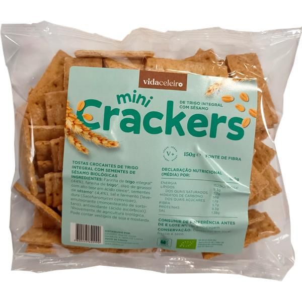 Mini Crackers Bio Trigo Integral Com Sésamo