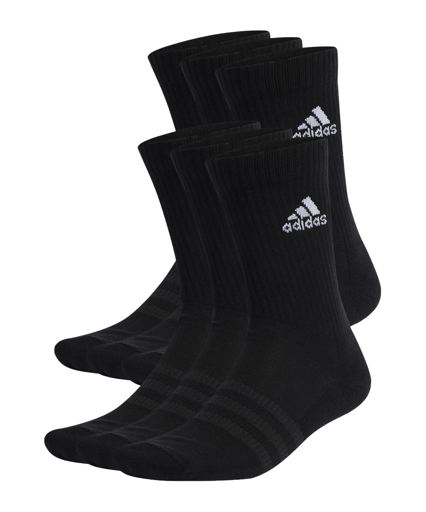 adidas Cushioned Crew 6er Pack Socken Schwarz