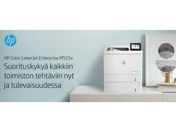 HP Color LaserJet Enterprise M555x - Printer - farve - Duplex - laser - A4/Legal - 1200 x 1200 dpi - op til 38 spm (mono) / op til 38 spm (farve) - kapacitet: 650 ark - USB 2.0, Gigabit LAN, Wi-Fi(n), USB 2.0 vært