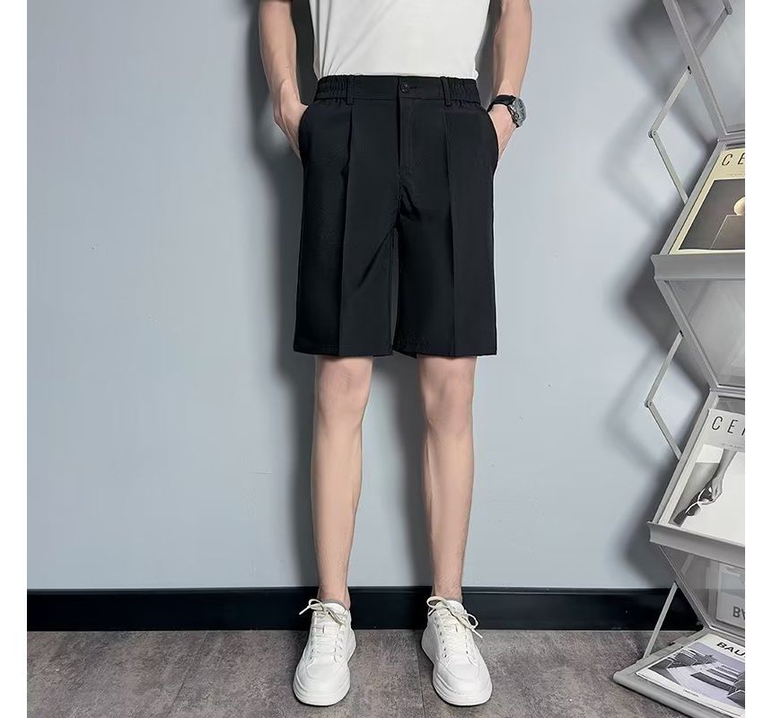 Loansk - Hoge taille effen shorts