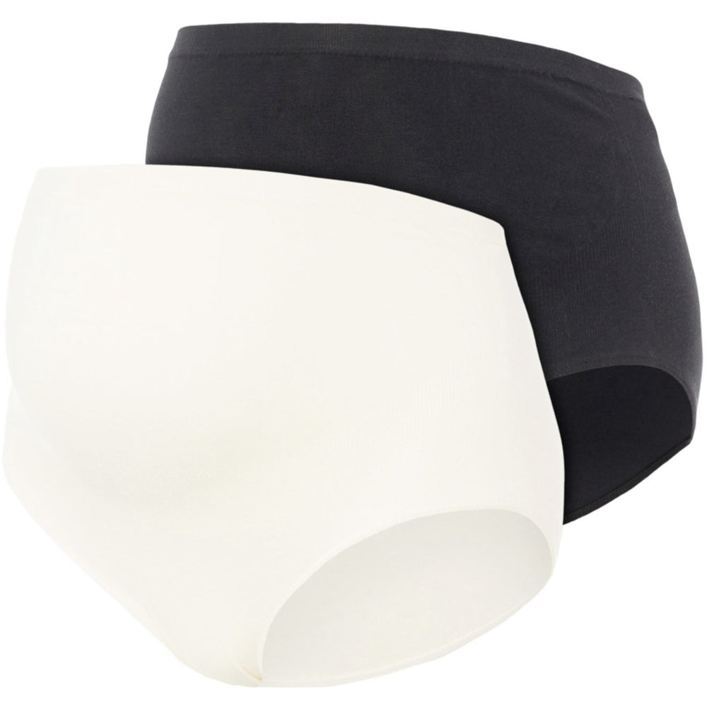 Køb Mama;licious Black Heal Bomuldstrusser 2-pack Noos