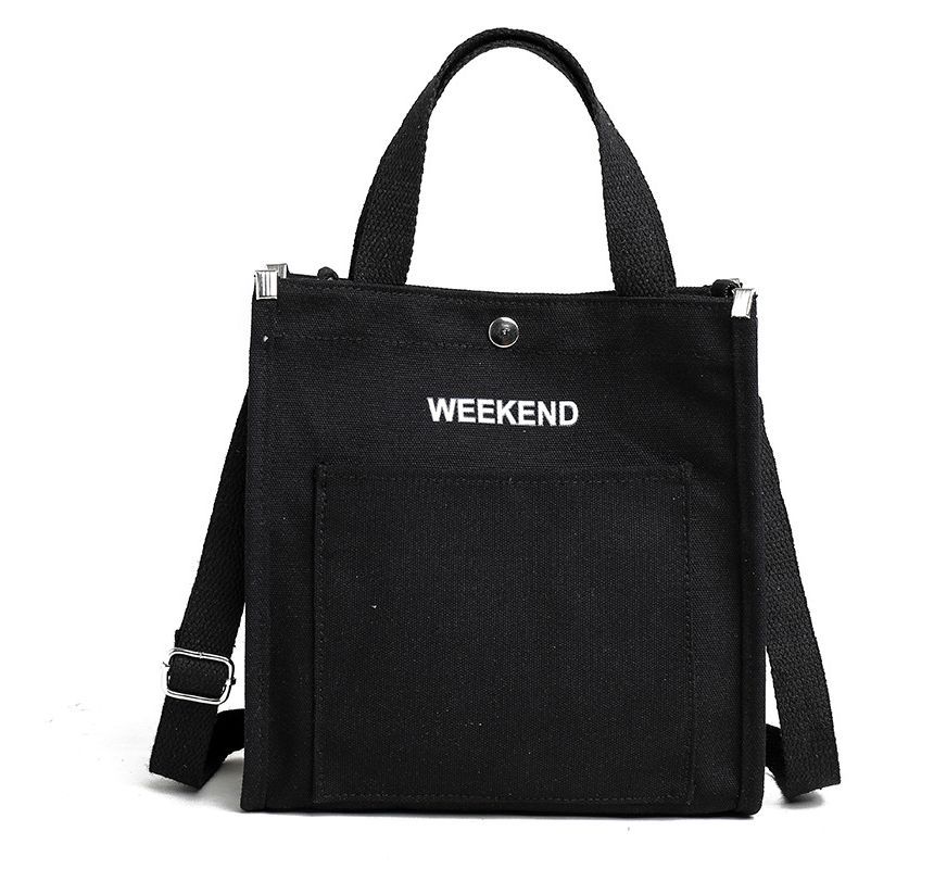 NewTown - Canvas Tote Bag met belettering