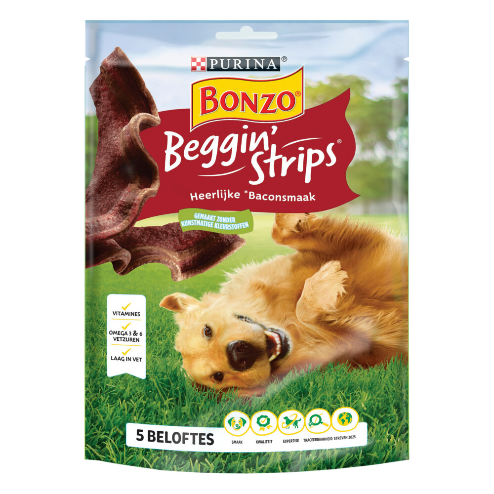 Bonzo Beggin Strips Bacon120 gr