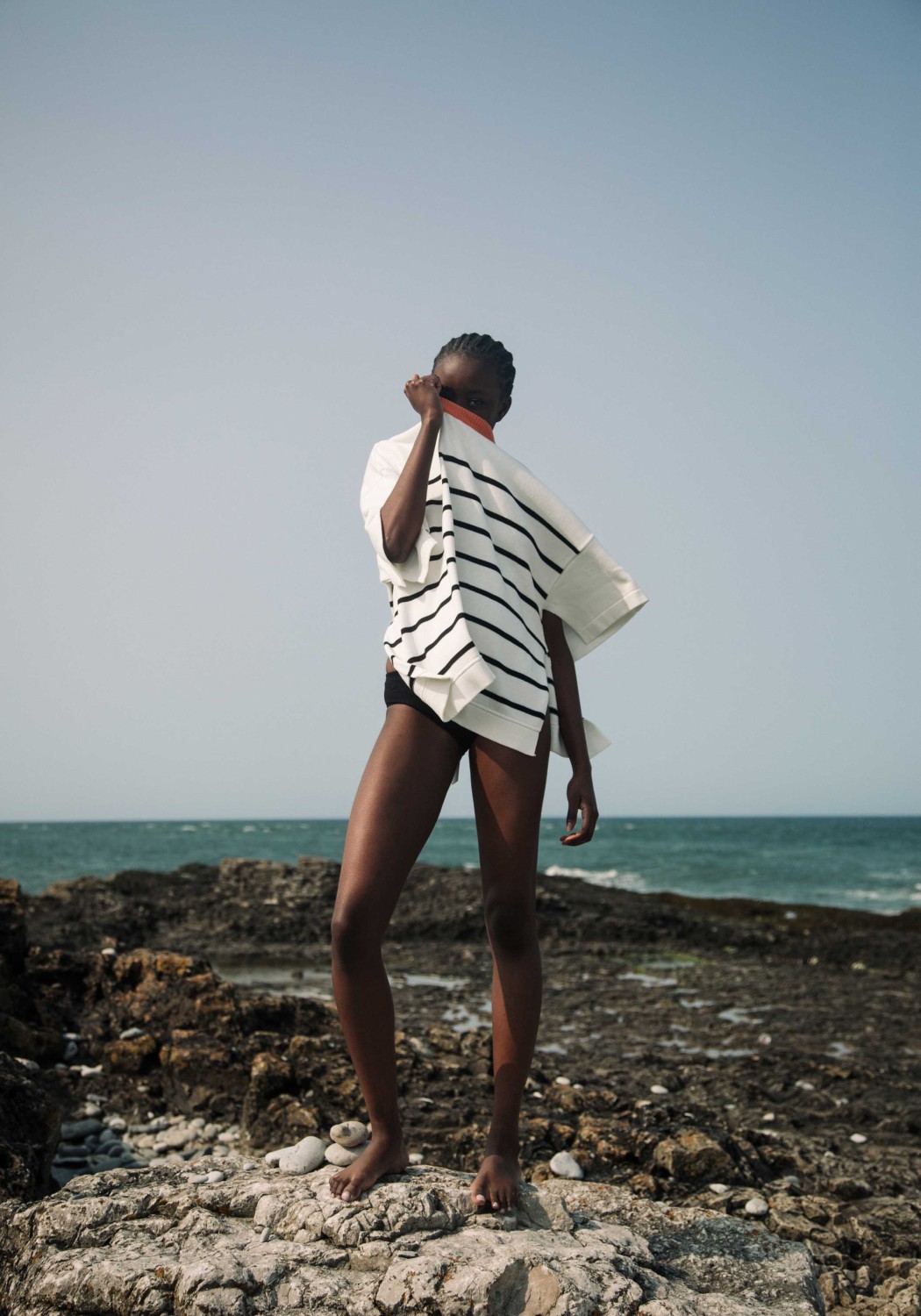 Beaumont Organic Jumper Attina Black and White Stripes