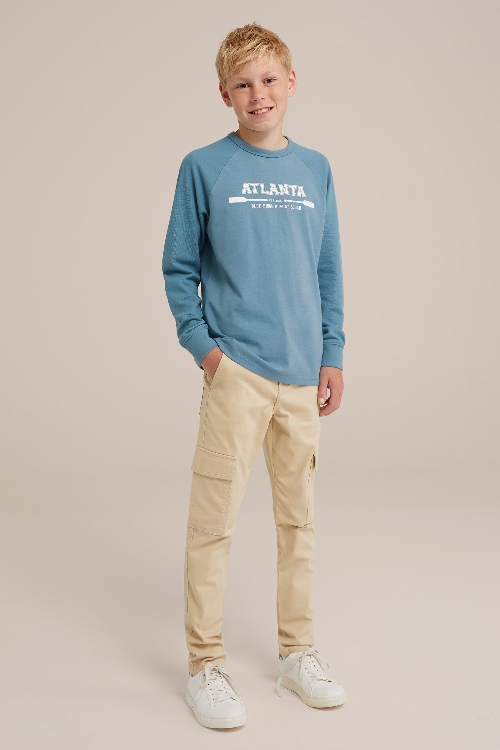 Jongens T-shirt met opdruk Blue Ridge Lichtblauw