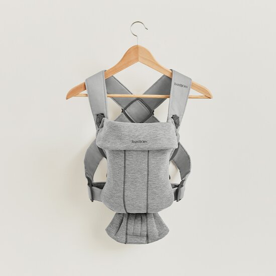 Porte-bébé Mini   Gris Clair Jersey 3D        de               BabyBjörn