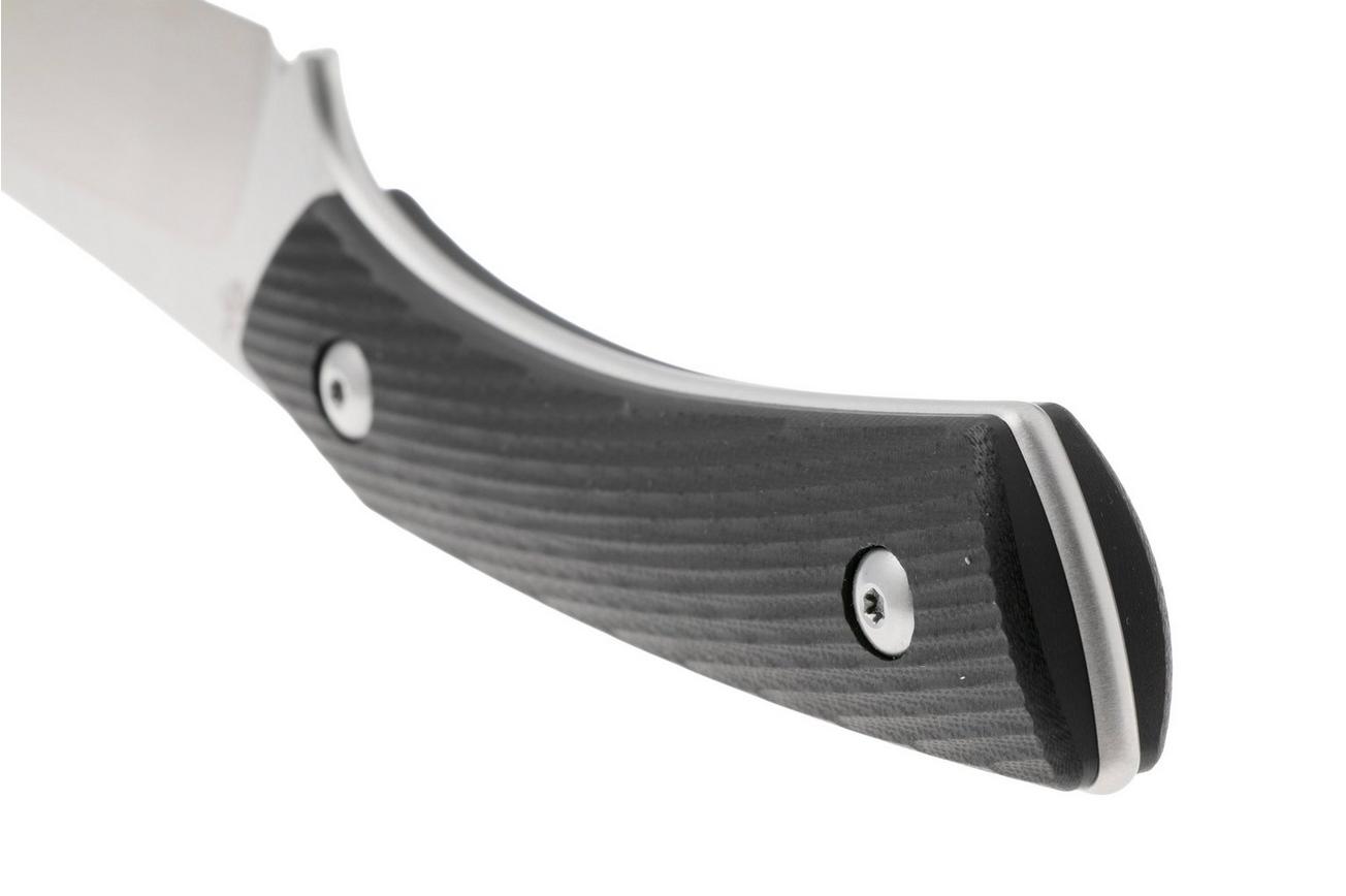 Bestech STEP BFK06A Satin D2, Black G10, vaststaand mes