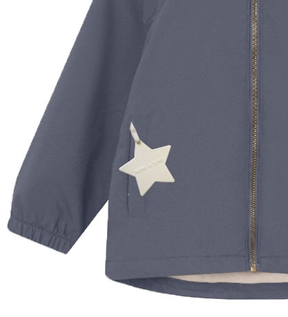 Mini A Ture Softshelljacke m. Fleece - MatAden - Ombre Blue