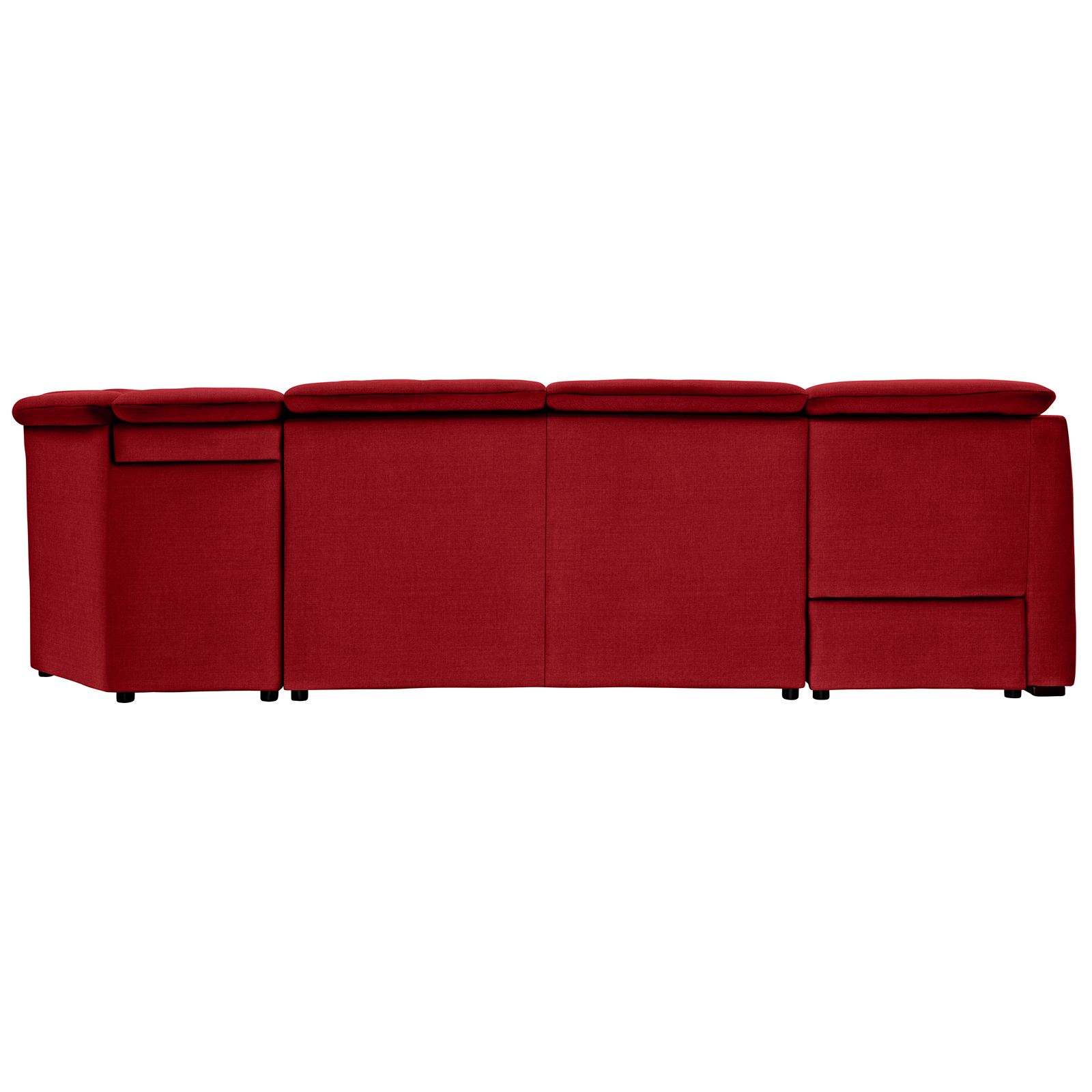 polsterpower Wohnlandschaft - Miro bordeaux - Basismodell - links