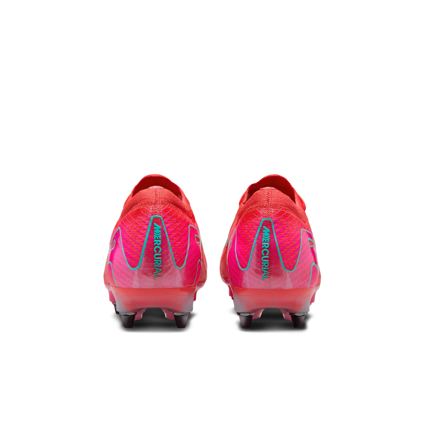 Nike Zoom Mercurial Vapor 16 Elite IJzeren-Nop Voetbalschoenen (SG) Rood Turquoise Roze