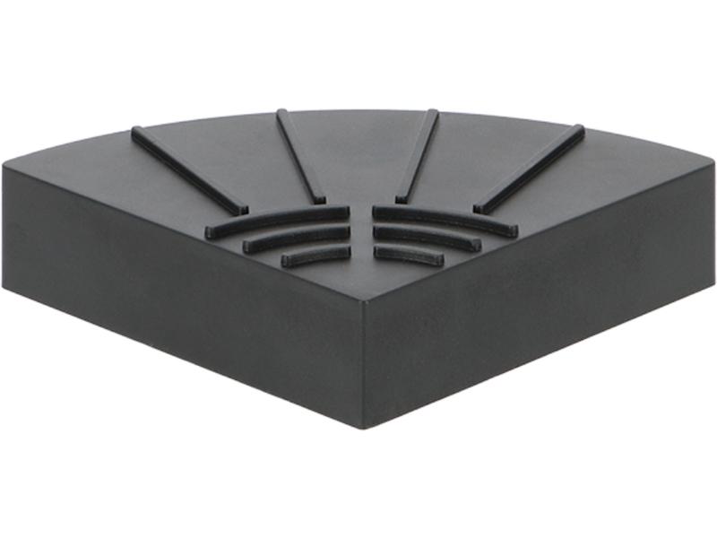 Esschert Design Blumentopffüsse 4er-Set, Schwarz Pflanzentopf-Untersetzer aus Kunststoff