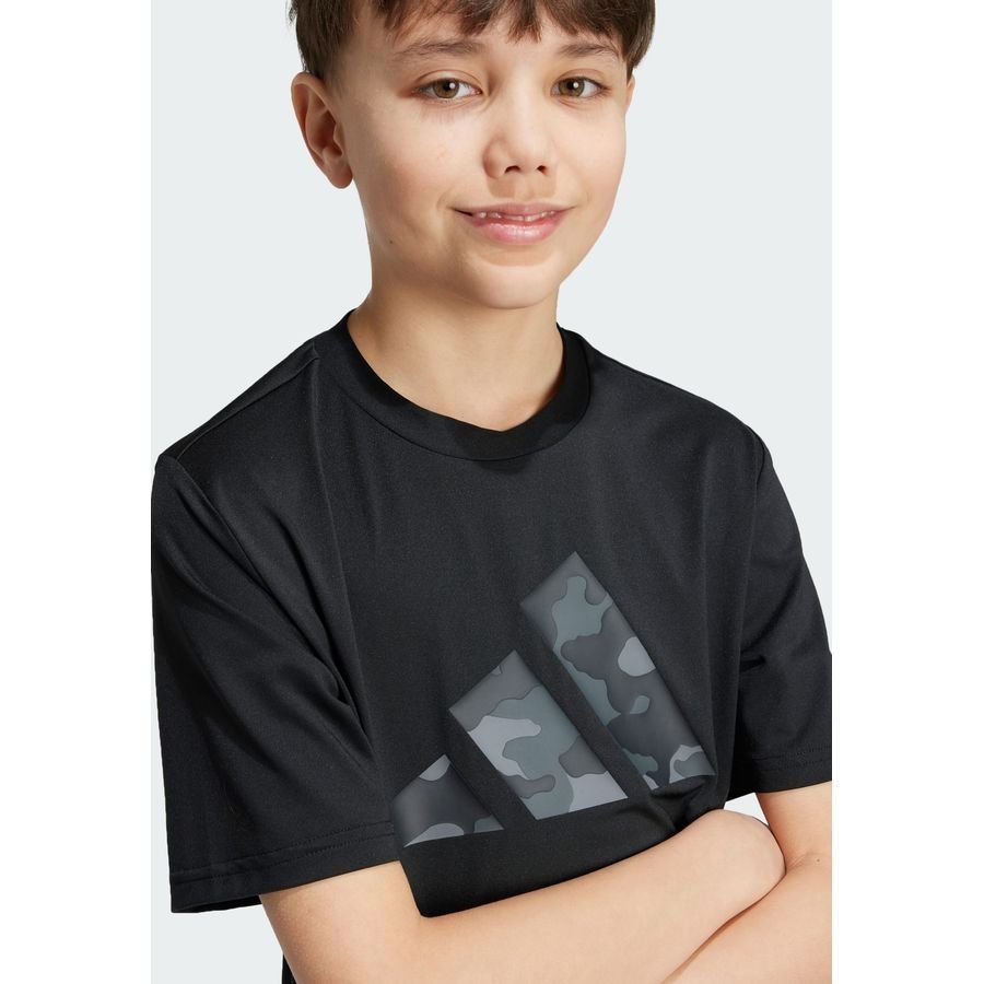Adidas Train Essentials Seasonal Print Tee Kids