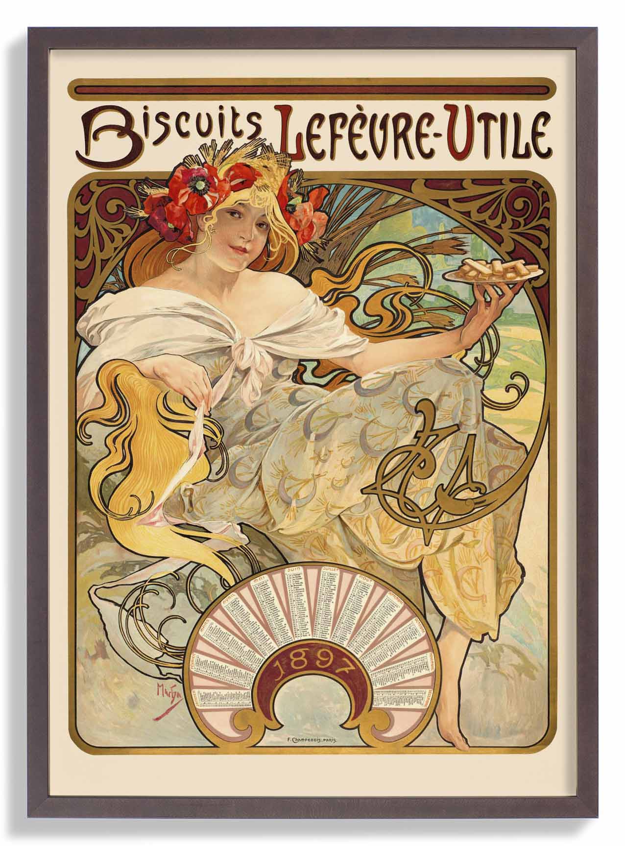 Kekse Lefèvre Utile von Alphonse Mucha