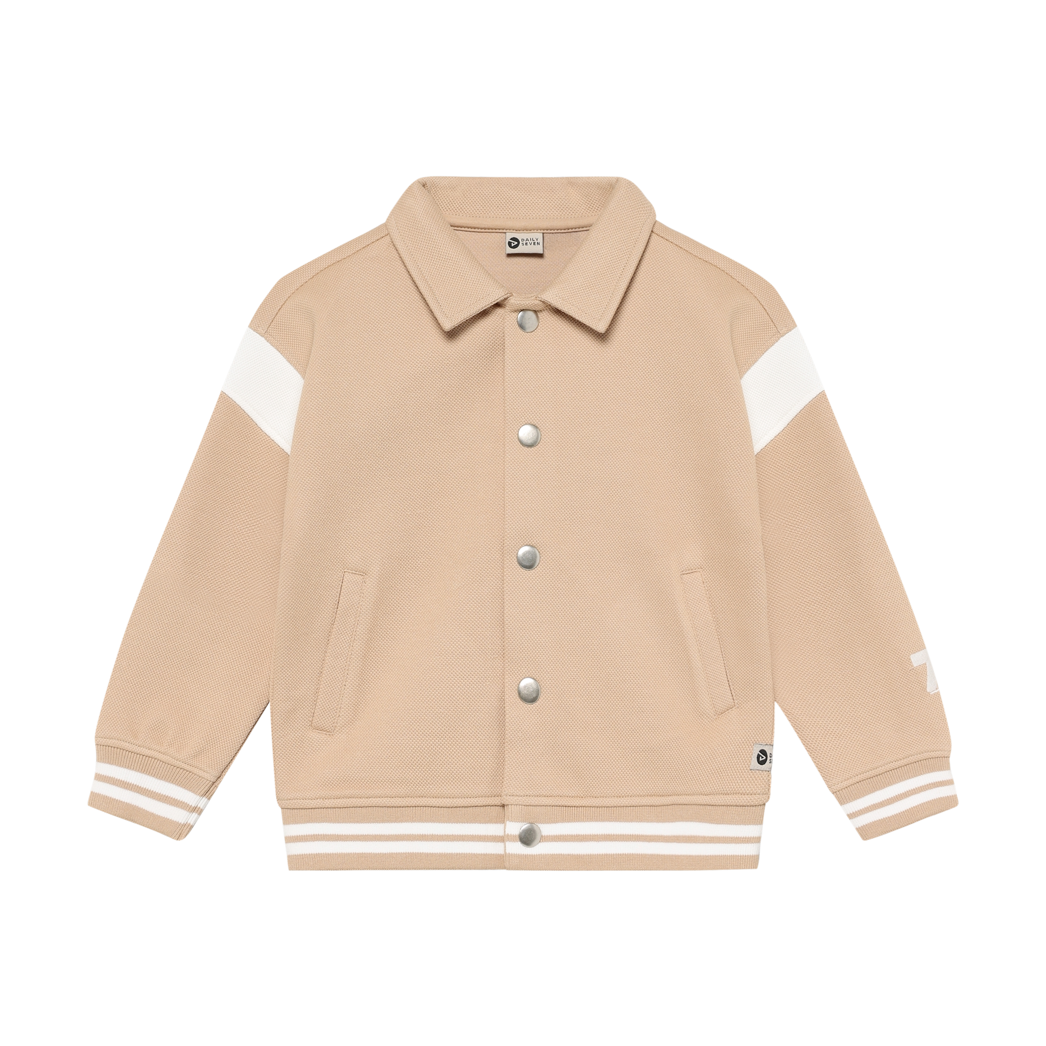 Daily7 Daily7 oversized bomberjacket latte sand