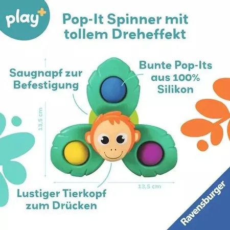 Ravensburger play+ Pop-it Spinner: Affe