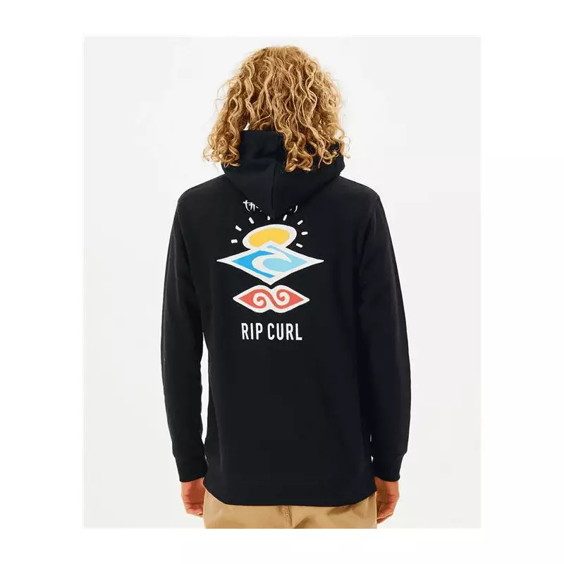 Sweat RIPCURL Search Icon Hood Black 2XL