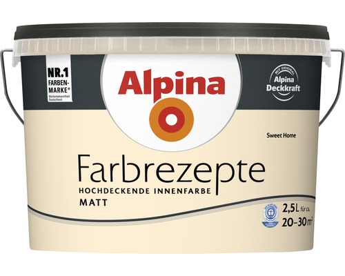 Alpina muurverf kleur recepten Sweet Home 2.5 l