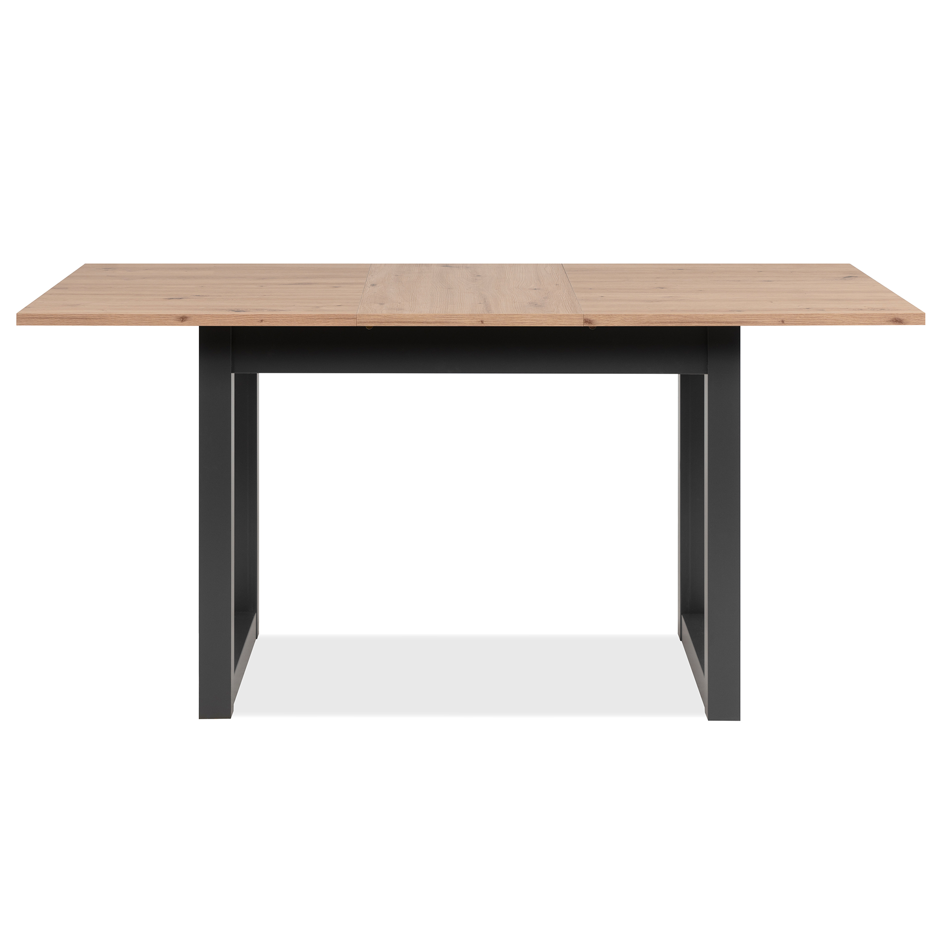 Esstisch DENVER - Artisan Eiche - anthrazit - 120-160x90 cm